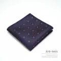 Pañuelo de bolsillo vintage con estampado floral para hombre, elegante accesorio formal. - Cuadrado Grande / Azul Oscuro(9455)