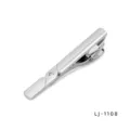 Pince à cravate homme argentée 6cm élégante pince cravate métal accessoire formel - Style 08