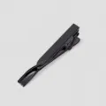 Pince a cravate en metal noir pour costume d'affaires pour hommes design elegant et classique - Noir