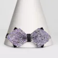 Farfallina con strass bambini viola brillante ragazzo festa spettacolo cravatta top - Farfallino Appuntito (S339)