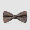 Papillon da uomo paisley classico fantasia matrimonio formale cravatta accessorio moda. - Blu Scuro Paisley (2165)