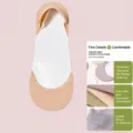 Calzini invisibili donna in seta di ghiaccio estate scollo antiscivolo color carne - Confezionato su Carta Bianca / Colore pelle