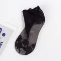 Calze da donna in pizzo nero estate sottile traspirante rete calzini corti cotone SKU - Senza Imballaggio / Nero