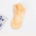 Calzini estivi sottili in pizzo da donna, calzini a rete traspiranti con motivo floreale. - Senza Imballaggio / Colore pelle