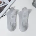 Calzini Corti Uomo Estate Traspirante Rete Grigio Chiaro Casual Sportivi Sneaker Calzini - Taglia unica / Grigio chiaro