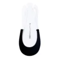 Calzini invisibili a metà palmo neri per tacchi alti, design sottile antiscivolo estivo. - Cachi Bianco / Nero