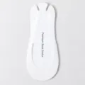 Calzini invisibili mezza pianta estivi sottili da donna, calze antiscivolo per scarpe con tacco. - Cachi Bianco / Bianco