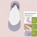 Calzini invisibili estivi in seta di ghiaccio da donna scollati antiscivolo per scarpe - Confezionato su Carta Bianca / Grigio