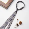 Cravatta uomo fantasia cachemire blu affari abbigliamento formale abito da sposa accessorio - Blu Scuro Paisley