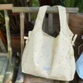 Yellow Gingham Bow Tote Bag Large Capacity Casual Shoulder Bag Cute Aesthetic Handbag Style - Vest Bag / Yellow Gingham with Bow