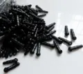 Silicone dust plugs for phone headphone jack, black bulk anti-dust stoppers wholesale. - Black