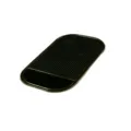 Black silicone car anti slip mat dashboard sticky pad detail close up view for phones. - 130*80mm / Black