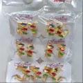 Modische vergoldete Kupfer unregelmäßige bunte Zirkon Ohrringe Set für Damen Schmuck - Modischer Ins-Stil (ZSJEH323) / 6er-Set / bunt