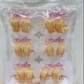 Wholesale gold plated wide hoop earrings set, sparkling cubic zirconia paved geometric jewelry. - C-Shaped Wide Style (ZSJEH732)