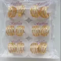 Vergoldete Zirkonia Creolen Ohrringe Set für Damen Mode Schmuck im Großhandel - Klassischer Mikro-Inlay-Stil (ZSJEH606) / 6er-Set / Gold