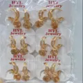 Elegante Zirkonia Creolen mit funkelnden Kristallanhängern, stilvoller Modeschmuck im Set. - Mikro-Pave Champagner Anhänger Stil (ZSJEH243)