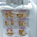 Bunte Zirkonia kleine Creolen Ohrringe Set vergoldet Modeschmuck für Damen Alltag tragen - Exquisite Ohrschnalle (ZSJEH316) / Mehrfarbig