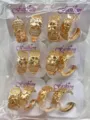 Chique Koreaanse stijl zirconia bloem oorbellen, elegante vergulde dames sieraden wholesale. - Bloemenstijl (ZSJEH374)