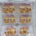 Vergoldete Zirkon Hohle Creolen Mode Damen Tägliche Kleidung Schmuck Großhandel Neu - Hohlgeometrischer Mikro-Inlay-Stil (ZSJEH592) / 6er-Set / Gold