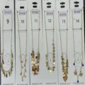 Gouden roestvrijstalen hanger ketting set minimalistische mode sieraden stijl. - Stijl 9