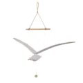 Hölzernes fliegendes Möwen-Mobile als Hängedekoration für Kinderzimmer, Wohnzimmer und kreatives Zuhause. - Möwe Hängende Dekoration aus Holz