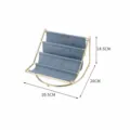 Support de rangement de bureau en métal avec compartiments en tissu bleu multicouche. - S / Bleu