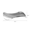 Modern stainless steel wavy decorative fruit plate and mirror finish candy tray - Flower Shaped Fruit Plate / Silver