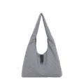 Black and white gingham shoulder bag large capacity casual slouchy hobo tote handbag for women - Black Plaid