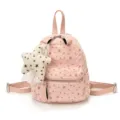 Japanischer süßer Rucksack mit Sternenmuster für Damen Freizeit Mode Mini Tagesrucksack - Mit Anhänger / Rosa