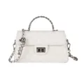 Elegante weiße gesteppte Kettenhandtasche für Damen, schicke Umhängetasche kleine Tasche. - Weiß