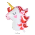 Cute unicorn aluminum foil balloon for birthday party and festive room decoration setup. - Red Love Unicorn Head