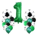 Kit de ballon de football numéro 1 pour fête d'anniversaire et décoration de sport. - Ensemble de 22 pièces ballon de foot avec chiffre 1