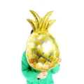 Large gold pineapple foil balloon for birthday party, wedding, and tropical summer decorations. - Large Golden Pineapple