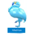Large blue flamingo foil balloon animal shape party decoration for birthday wedding 105x51cm - Medium Blue Flamingo