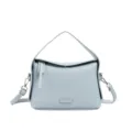 Klassische hellblaue Leder Umhaengetasche fuer Damen, modische Handtasche im Alltag. - Blau