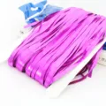 Purple metallic foil fringe curtain for birthday party decoration, stage background and events. - Rose Red