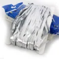 Silver metallic fringe curtain foil tinsel backdrop for party stage decoration and birthday. - Silver