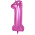 40 Inch Nummer 1 Folie Ballon Roze Goud Verjaardag Feest Decoratie Digitale Ballon - 40 Inch Nummer 1 / Roze
