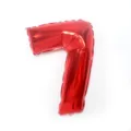 Red number 7 foil balloon 32 inch metallic helium balloon for birthday party decor. - Number 7 / 32-inch / Red