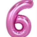 40 inch rose gold number 6 foil balloon for birthday party and anniversary decoration - 40 Inch Number 6 / Pink