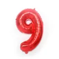Red number 9 foil balloon 32 inch birthday party decoration metallic helium balloon - Number 9 / 32-inch / Red
