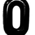 40 inch black number 0 foil balloon for birthday party celebration decoration event - 40 Inch Number 0 / Black