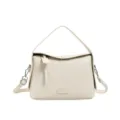 Women off-white leather crossbody shoulder handbag casual top handle bag daily fashion - Off White