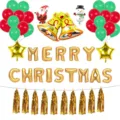Set di palloncini natalizi con Babbo Natale pupazzo di neve e lettere MERRY per festa. - Set di Natale 6 (tutti i palloncini come in foto)