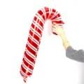 Globo de aluminio de bastón de caramelo rojo y blanco para decoración de fiesta. - Bastón de Caramelo Grande