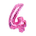32 Inch Number 4 Foil Balloon Pink Heart Pattern Birthday Party Decoration Balloon - 32-Inch Pink Printed 4
