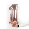 Rose Gold Number 1 Foil Balloon for Birthday Party Decoration 32 Inch Mylar Balloon - Number 1 / 32-inch / Rose Gold