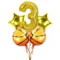 18-inch basketball number star foil balloon set for boys birthday party background decor. - 5pcs Basketball Set 3