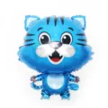 Süßer blauer Tiger Folienballon, Cartoon Tier Aufblasbarer Ballon für Kinder Party. - Glücklicher Tiger / Blau