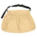Langlebige khaki Ernte Schürze mit verstellbarem schwarzem Gurt und praktischen Taschen. - Khaki